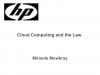 hp cloud computing and the law